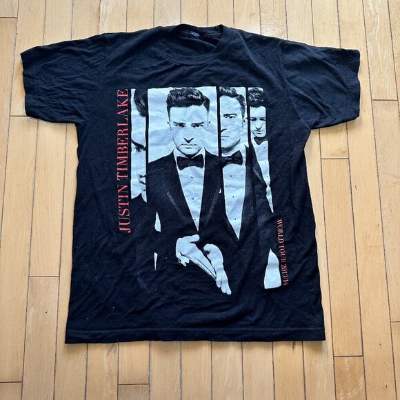Collectible JUStiN TIMBERLAKE World Tour 2013 2014 Concert T Shirt Size Small - Picture 3 of 7
